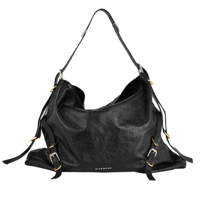 Large Voyou, &pound;850, Handbags, Black, Leather, Front view